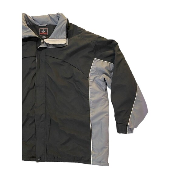 Footlocker Winter Jacket Men’s Size 3XL Black Grey Zip Up 4 Pockets - Picture 12 of 12